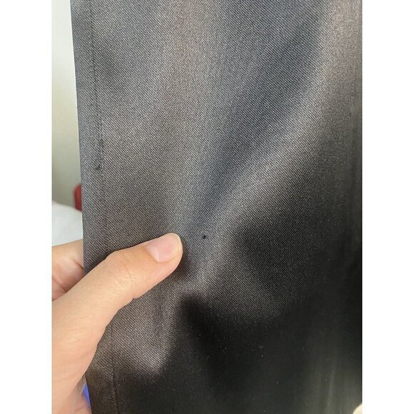 INC International Concepts Dress Size 12P Black Satin with Brooch - Picture 6 of 8